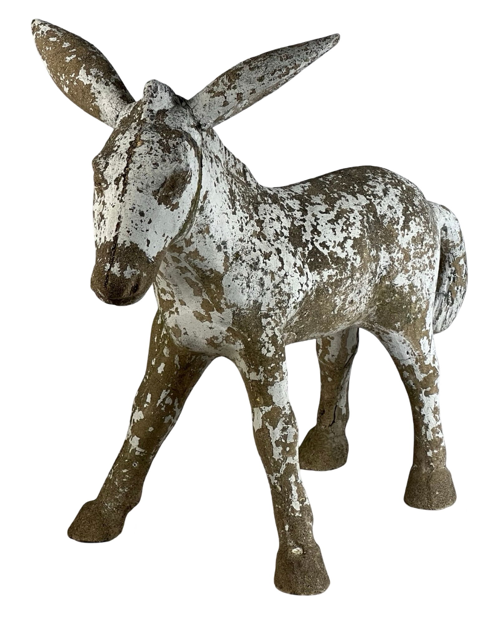 Vintage Concrete Donkey Garden/Yard Sculpture (1 of 4)