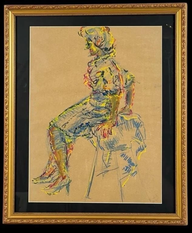 Elaine de Kooning (attributed to) Sketch Drawing (1 of 4)