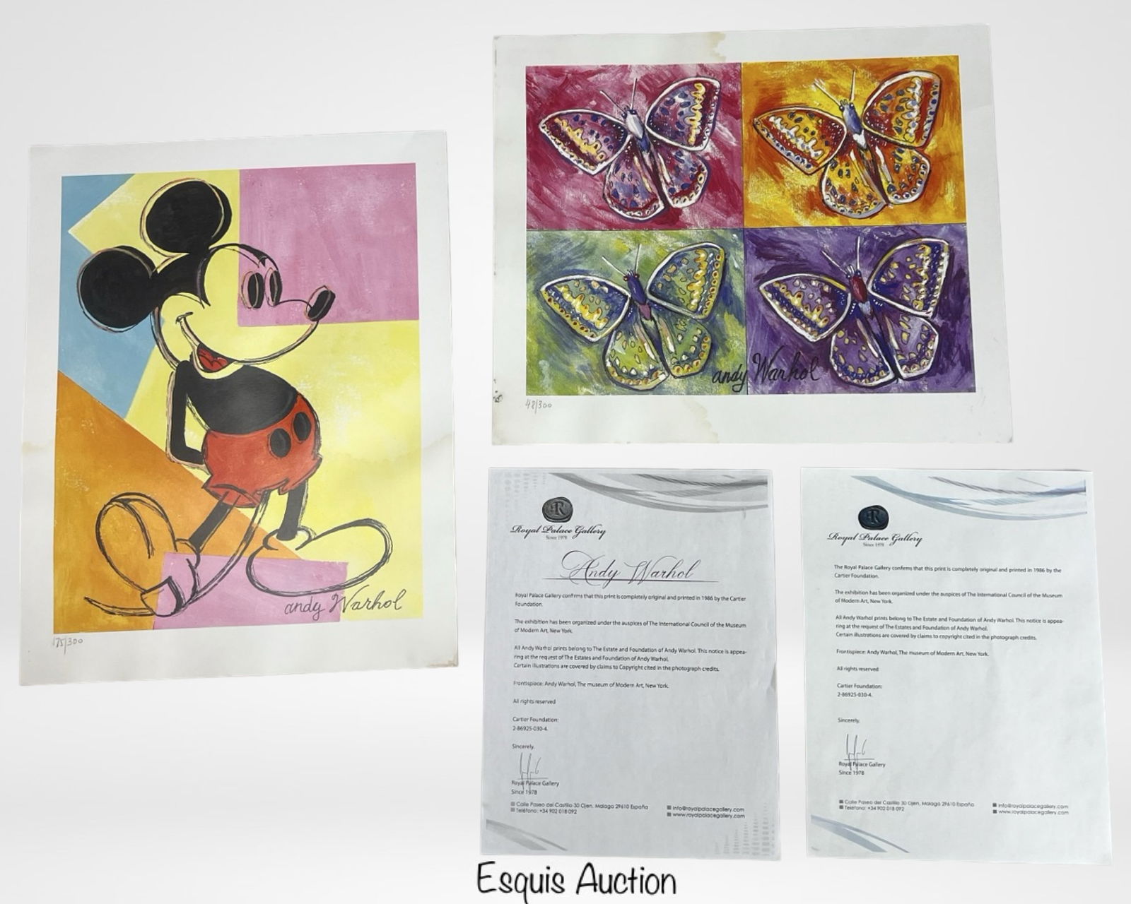 Andy Warhol- 2 Pop Art Limited Edition Prints (1 of 5)