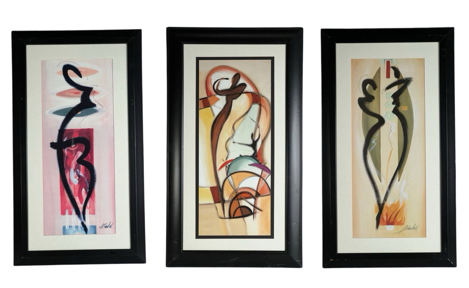 Alfred Gockel- 3 Abstract Modernist Art Prints (1 of 4)