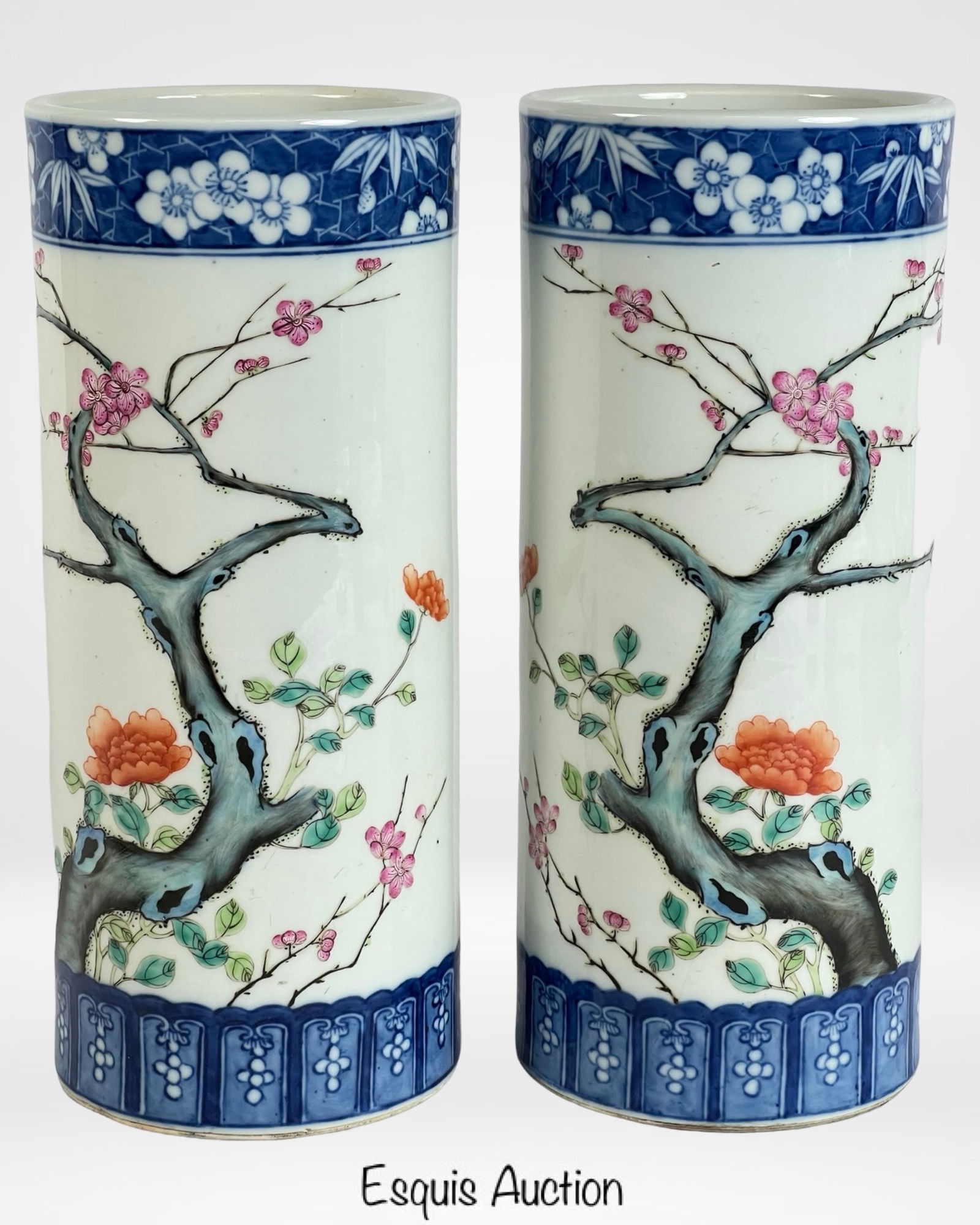 Chinese Famille Rose Guangxu Porcelain Vases (1 of 13)