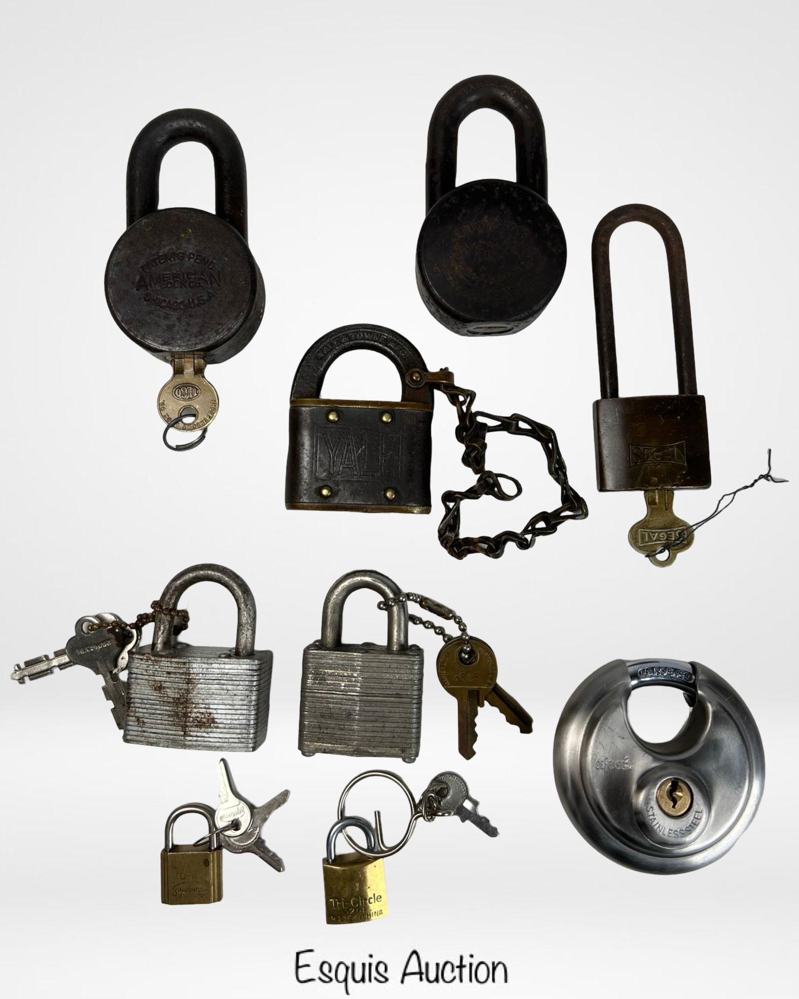 Lot of Vintage Padlocks Locks with Keys (1 of 6)