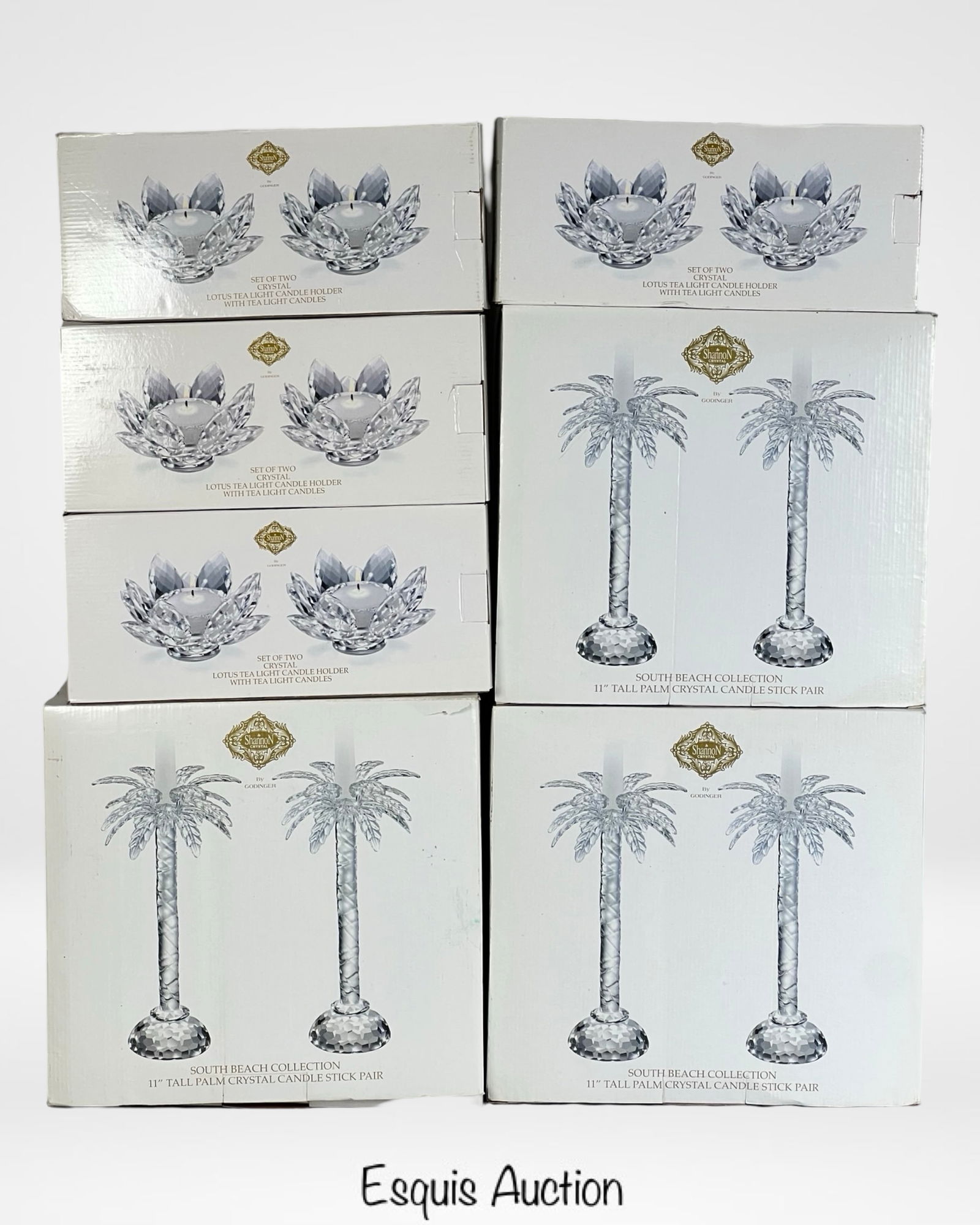 Shannon Crystal by Godinger Candle Holder Sets (1 of 5)