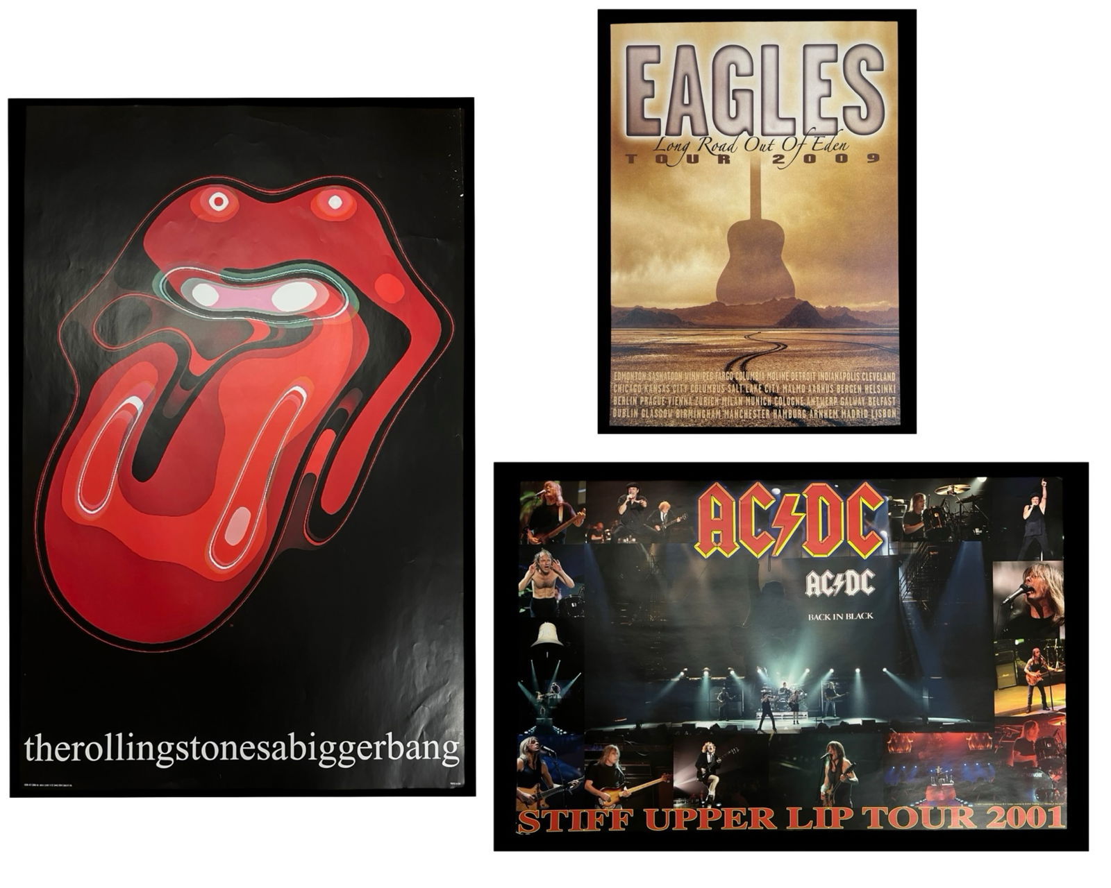 AC/DC, Rolling Stones & Eagles World Tour Posters (1 of 6)