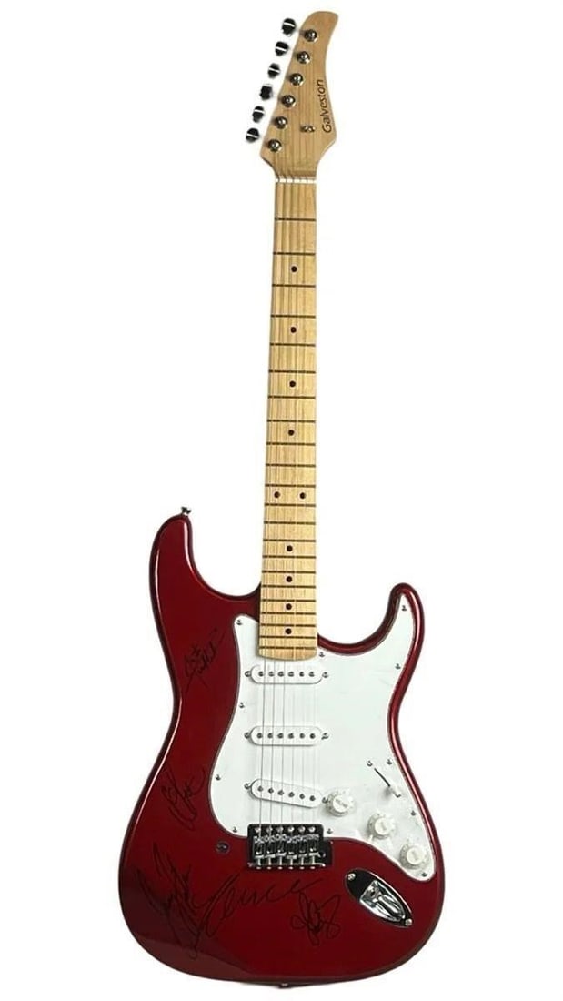 "NSync" Whole Band Authographed Guitar (1 of 8)