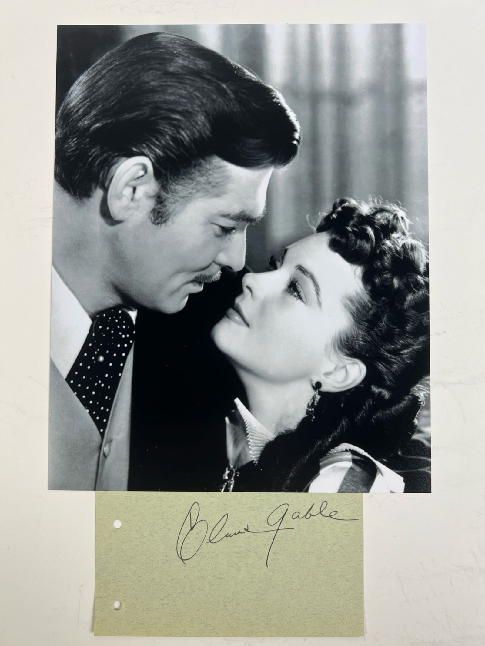 Clark Gable Signature w/ Gone with the Wind Photo (1 of 4)