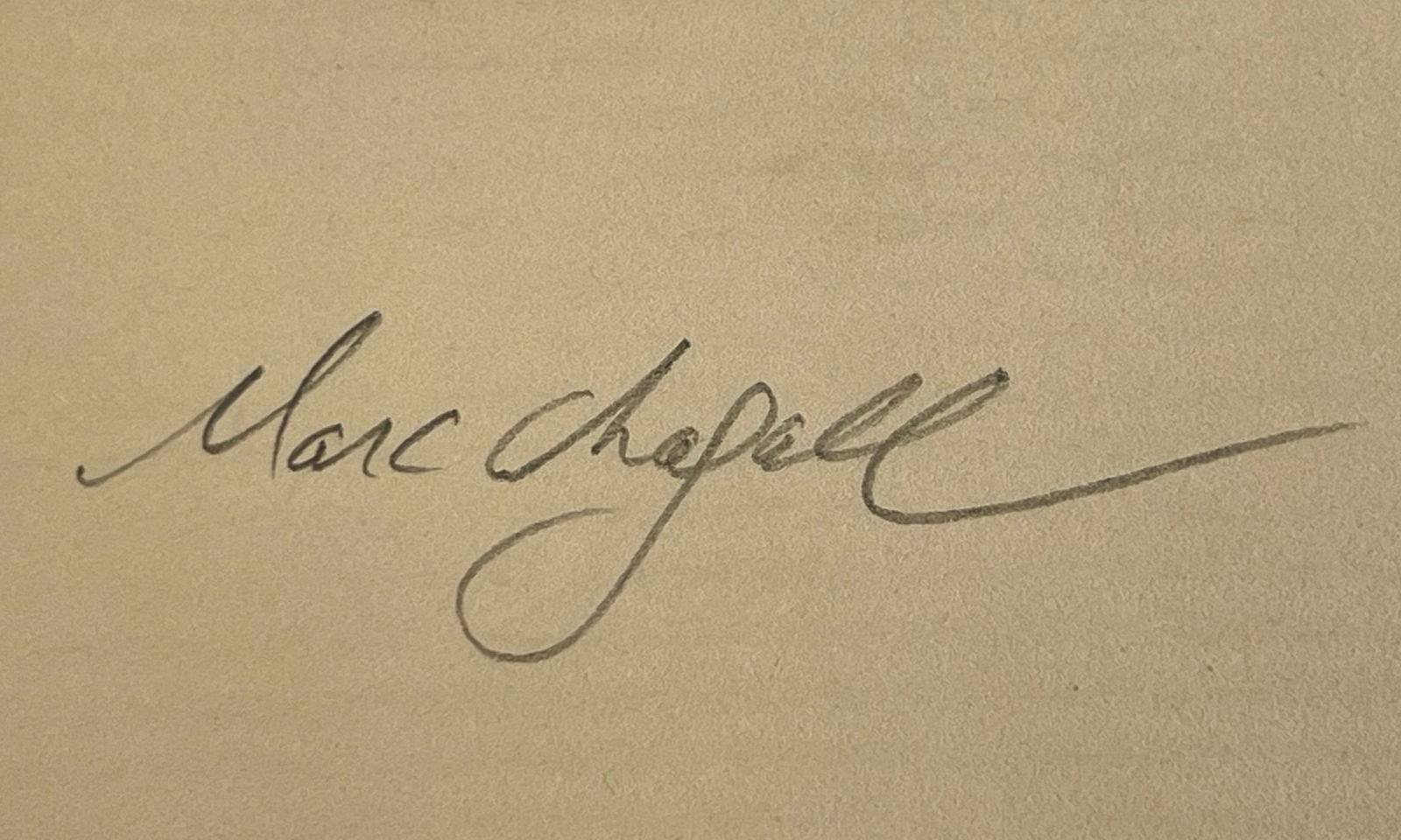 Marc Chagall Autograph/ Signature (1 of 3)
