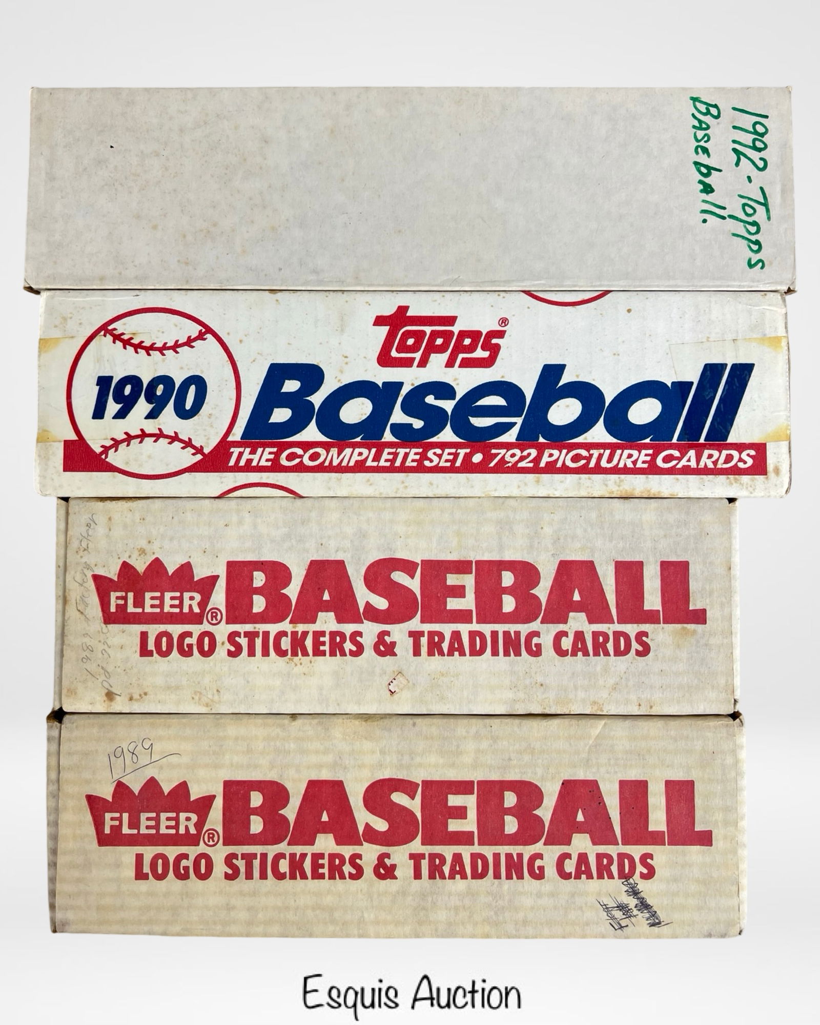 1990 Topps & Fleer Baseball Card Sets (1 of 3)