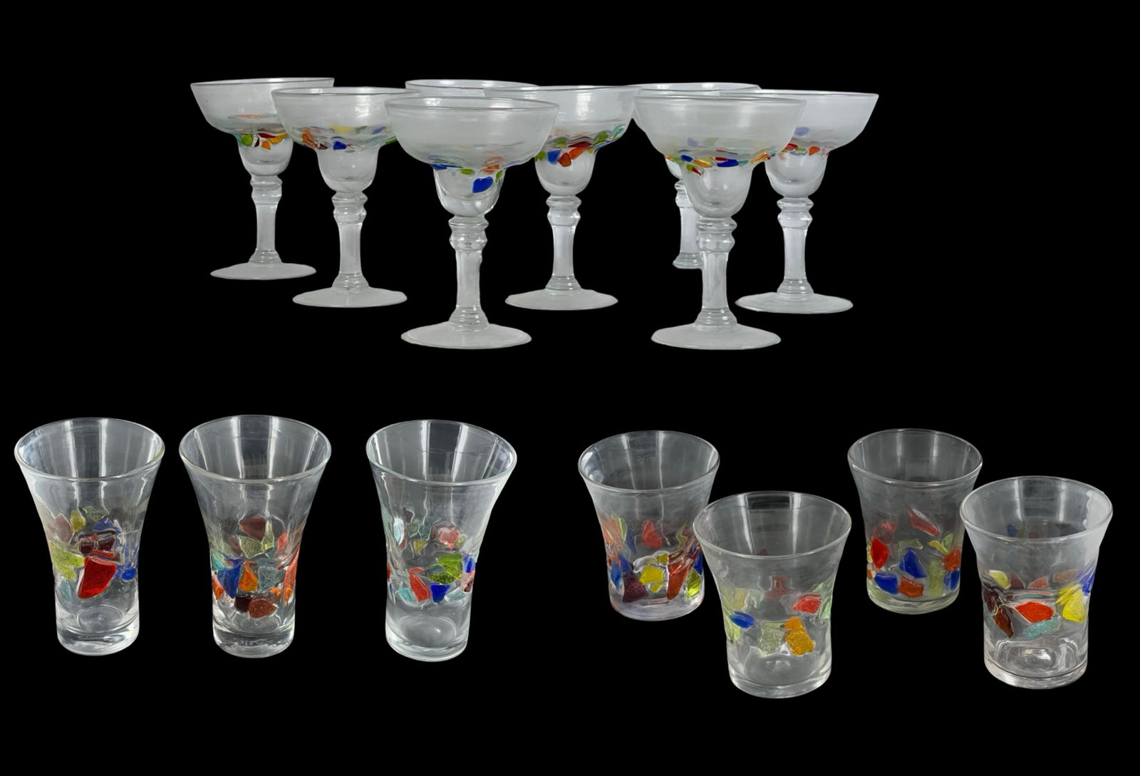 Global Amici Fused Hand Blown Glassware Set (1 of 7)