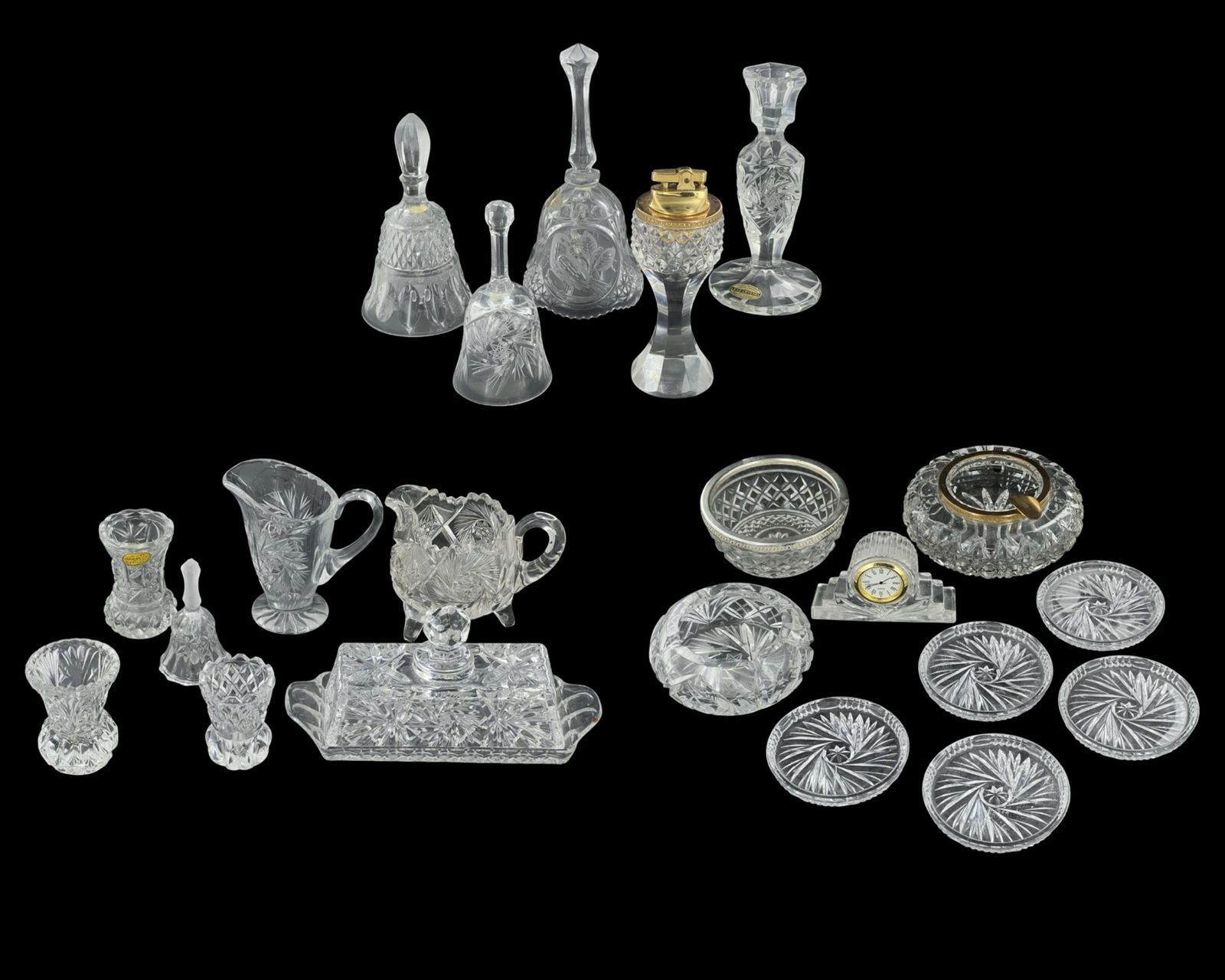 Assorted Crystal and Pressed Glass Collection (1 of 4)