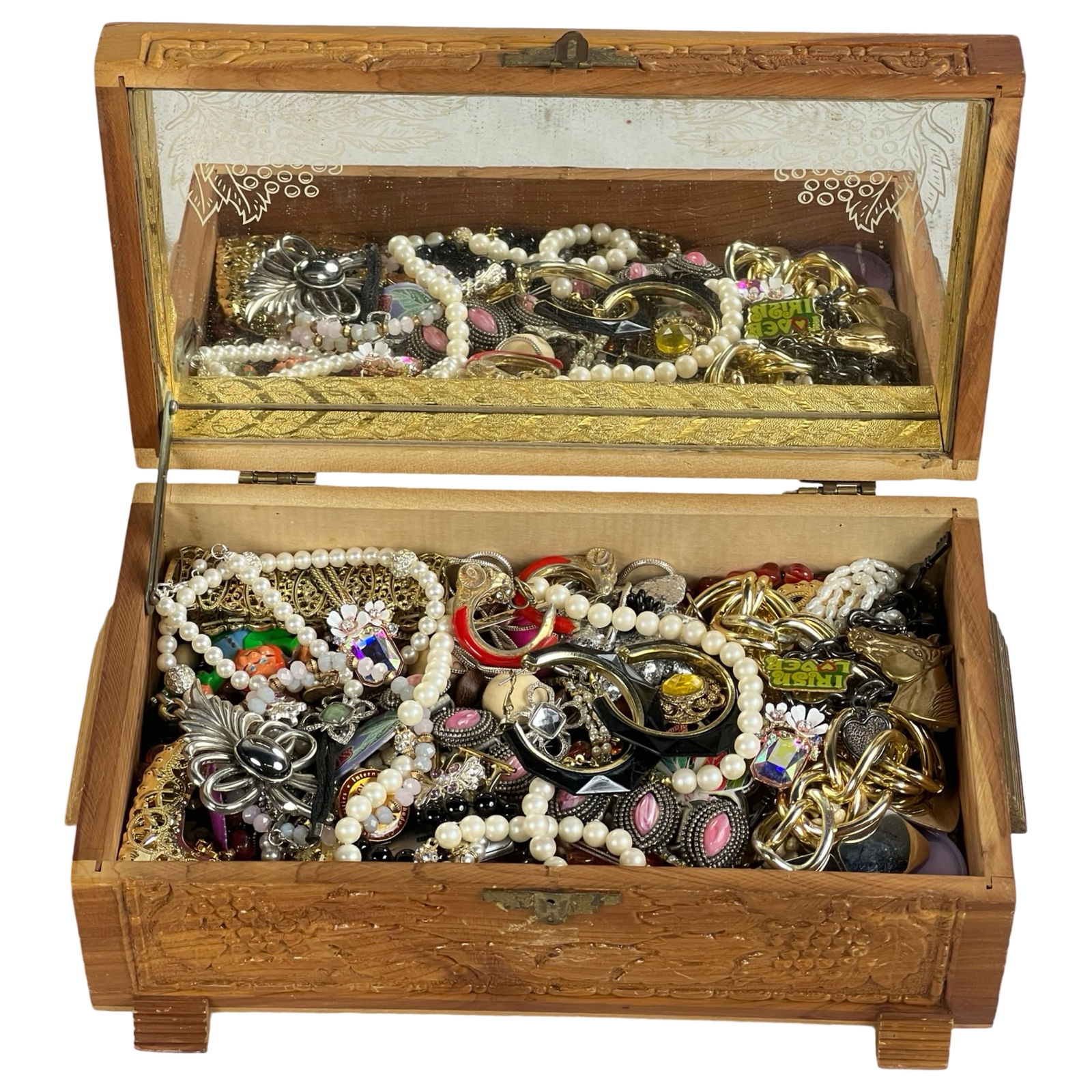 Box Filled with Unsearched Costume & Craft Jewelry (1 of 5)