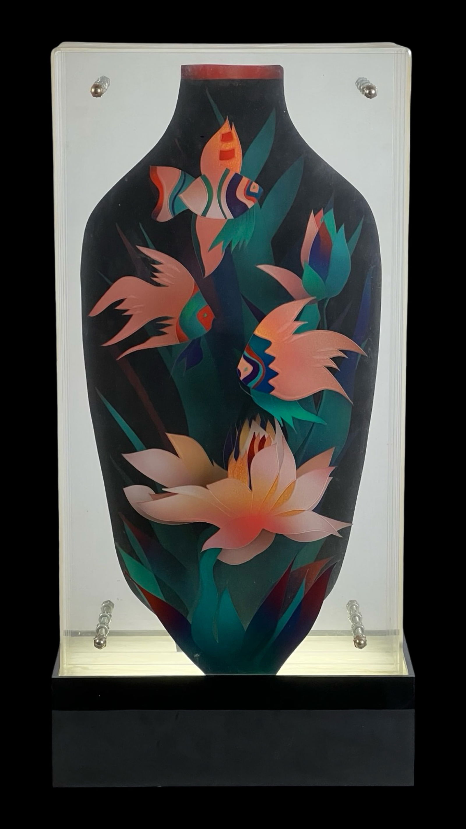 Bud Gregor Lucite Lighted Modernist Sculpture (1 of 6)