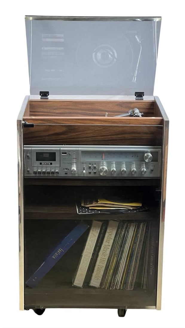 Vintage Zenith Integrated Stereo System w/ Cabinet (1 of 7)