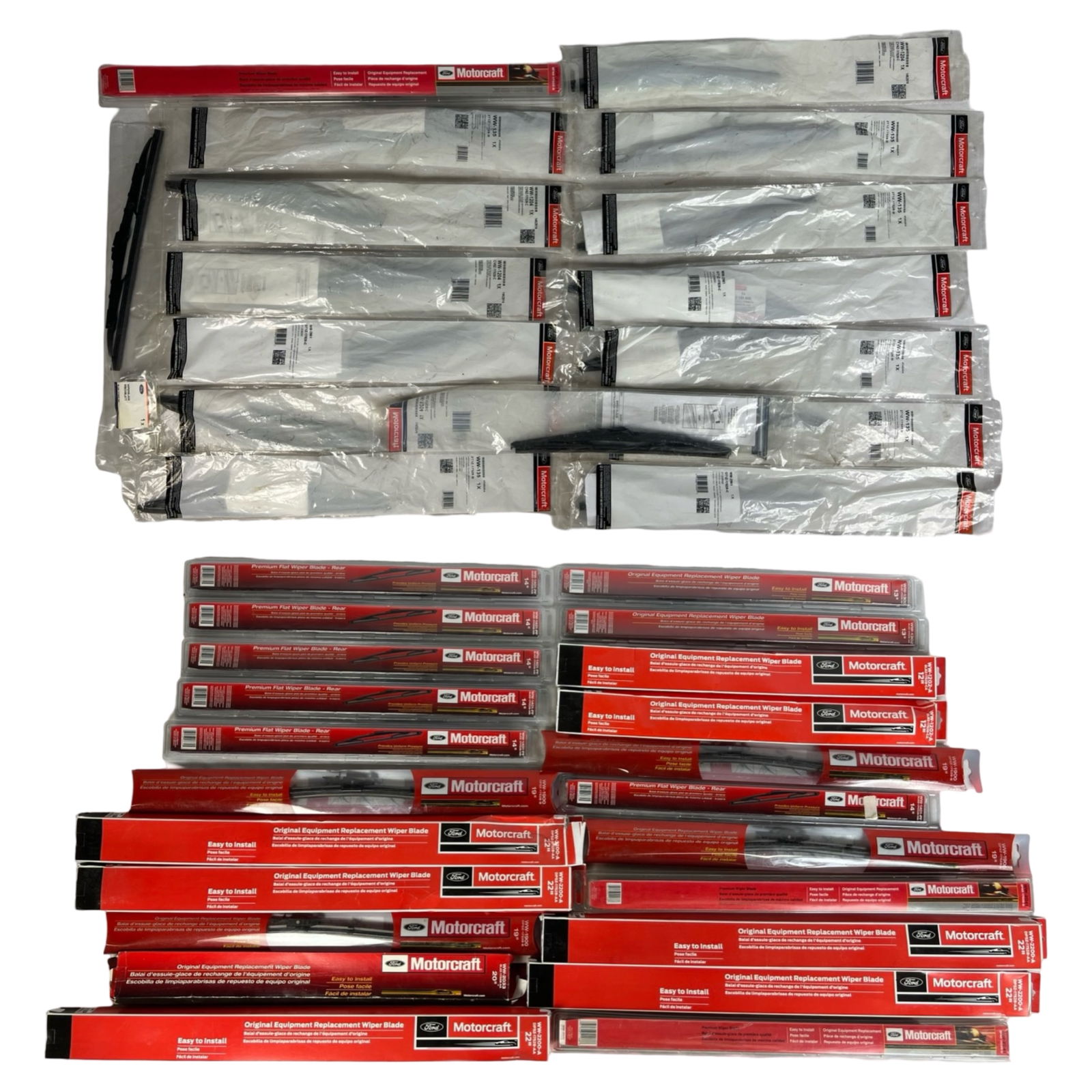 Large Lot of Motorcraft Windshield Wiper Blades (1 of 3)