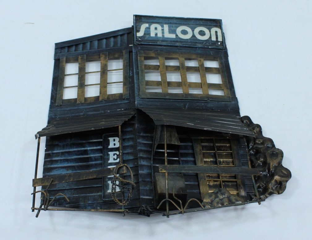 Wild West Saloon Metal Wall Art Rustic Sculpture (1 of 3)