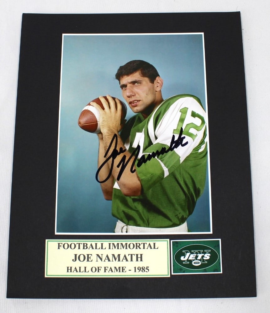 Joe Namath Autographed Photo (1 of 3)