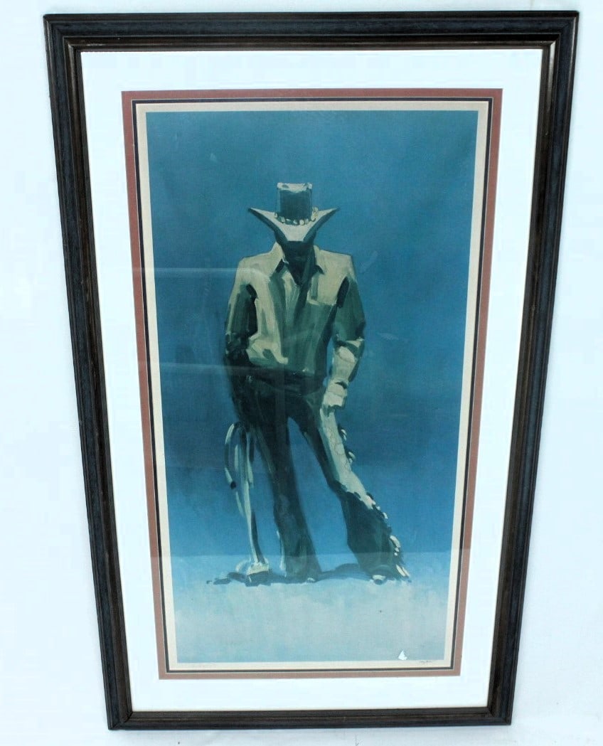 Hugh Cabot Signed LE Cowboy Lithograph (1 of 2)
