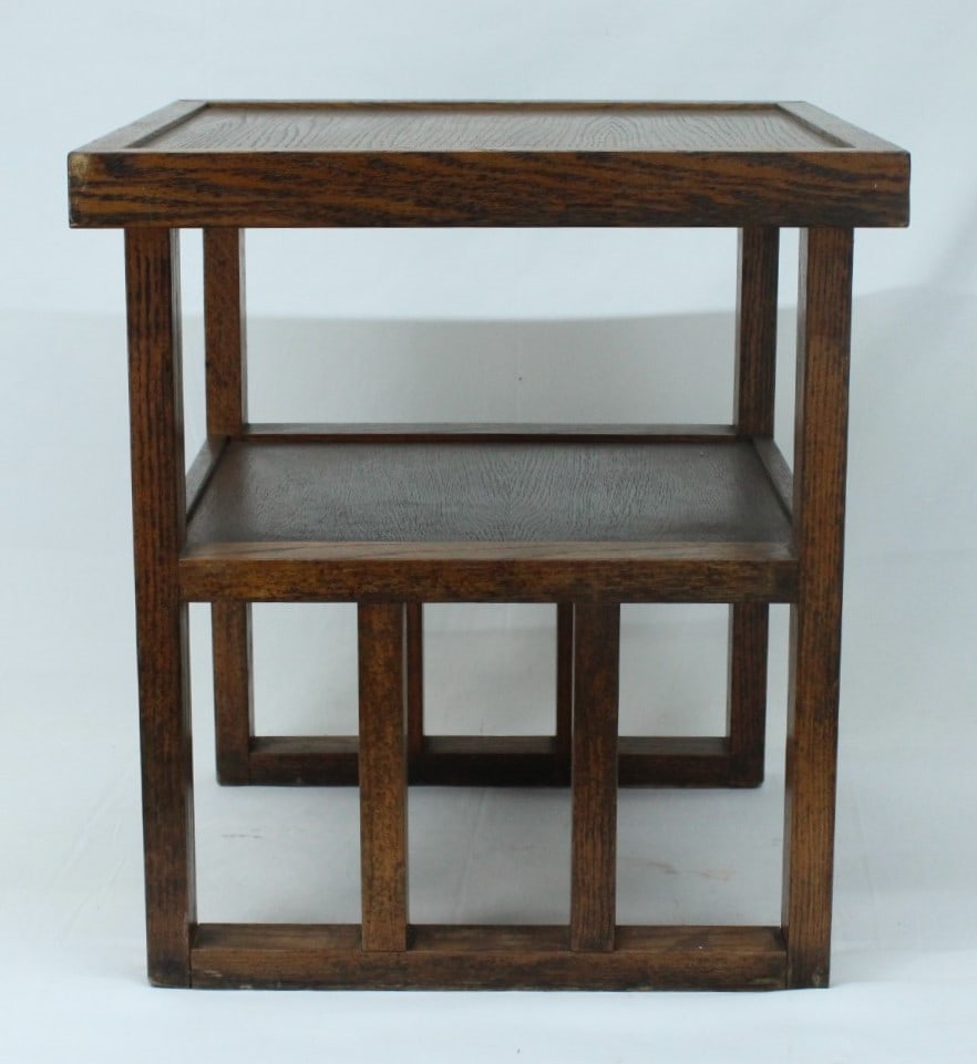 Vintage Scandinavian-Style Solid Wood Side Table (1 of 3)