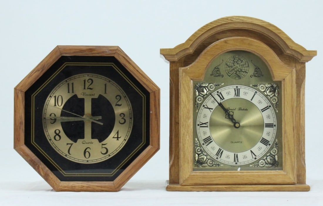 Pair of Vintage Clocks- Daniel Dakota and Vincent (1 of 3)