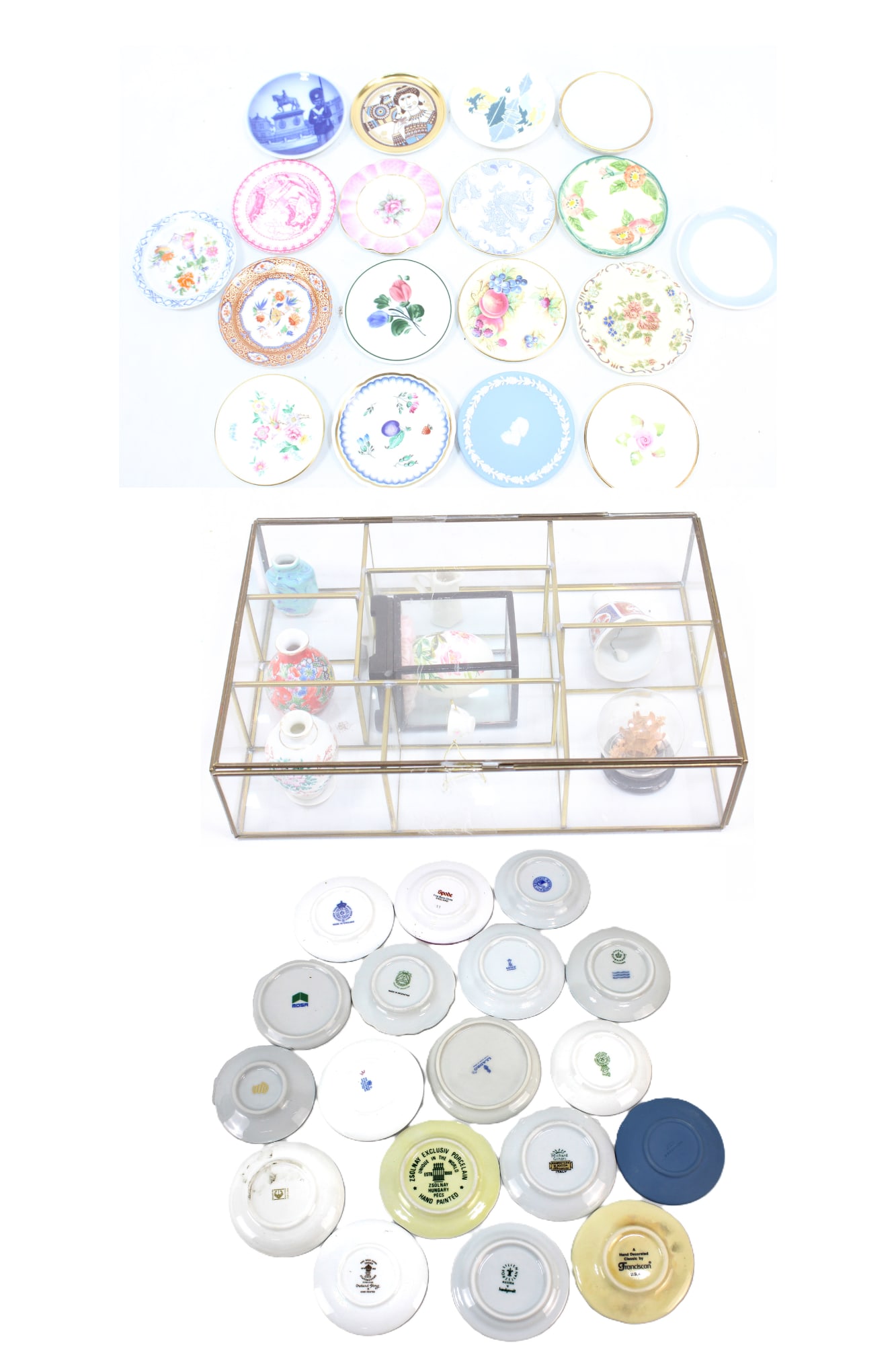 Danbury Mint Miniature Plate Collection with Showcase (1 of 4)