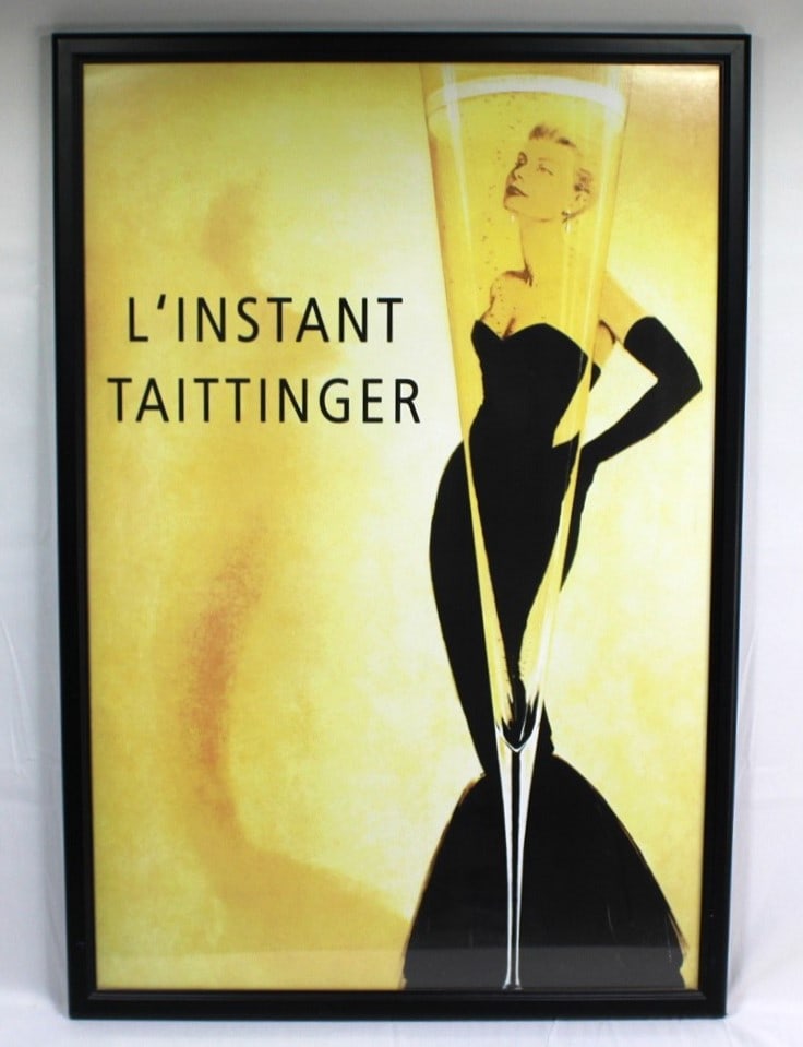 L'Instant Taittinger champagne Advertising Poster (1 of 2)
