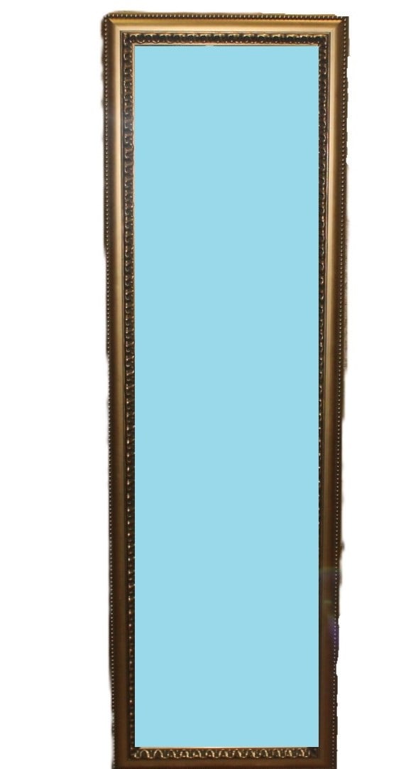 Tall Decorative Wall Mirror with Ornate Gold Frame (1 of 1)
