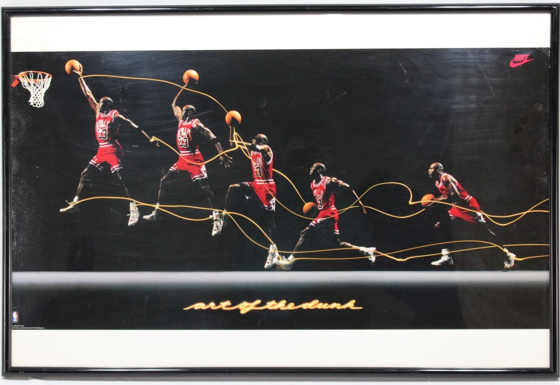 1992 Michael Jordan "Art of the Dunk" Nike Basketball Poster (1 of 2)