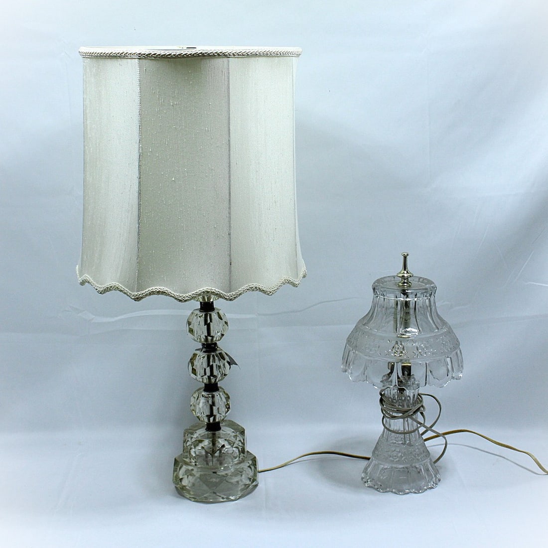 Crystal Table Lamp Pair (1 of 3)