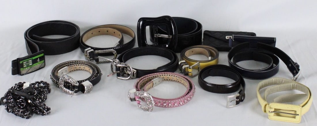 Assorted Lot of Fashion Belts- Rhinestone, Leather & Casual Styles (1 of 4)