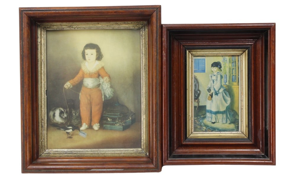 Pair of Vintage Framed Victorian-Style Child... (1 of 3)