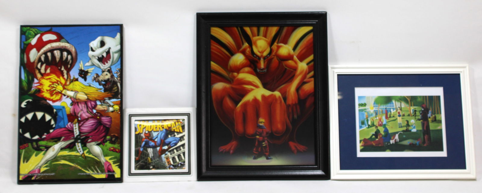 Framed Anime and Comic Art Collection (1 of 3)