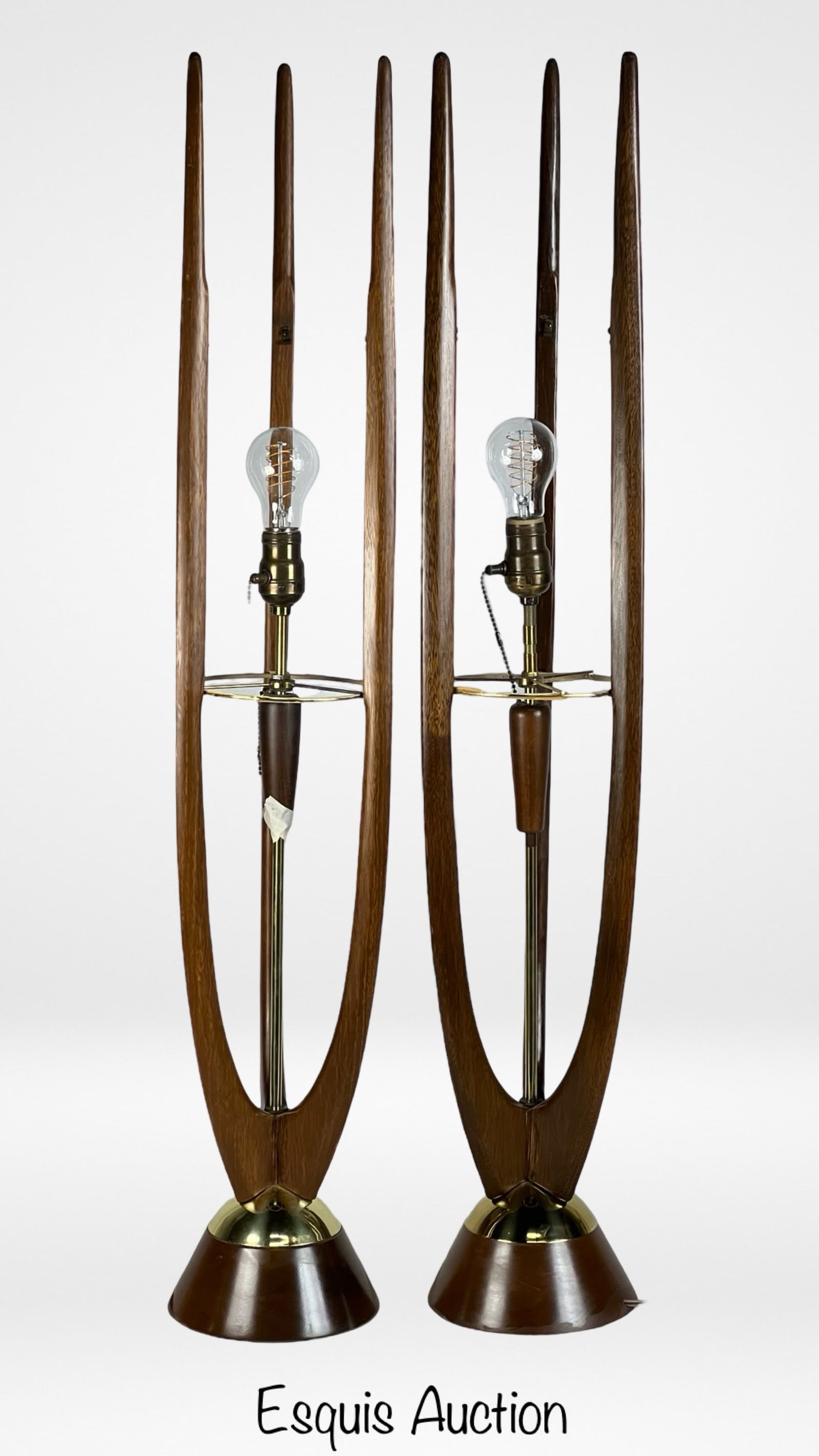 MCM Adrian Pearsall for Modeline Walnut Lamps (1 of 7)