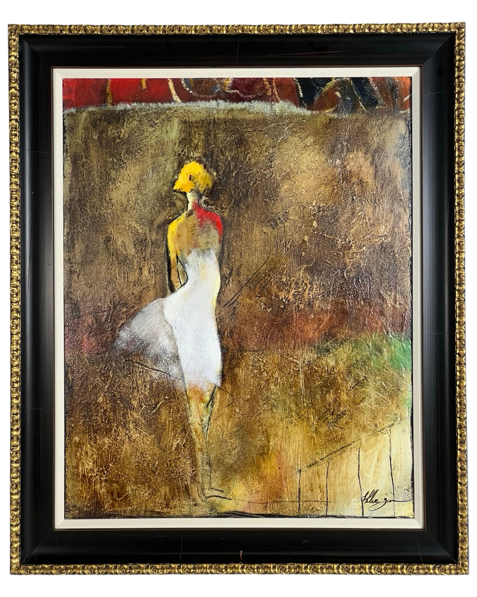 Abstract Expressionist Figurative Oil Painting (1 of 3)