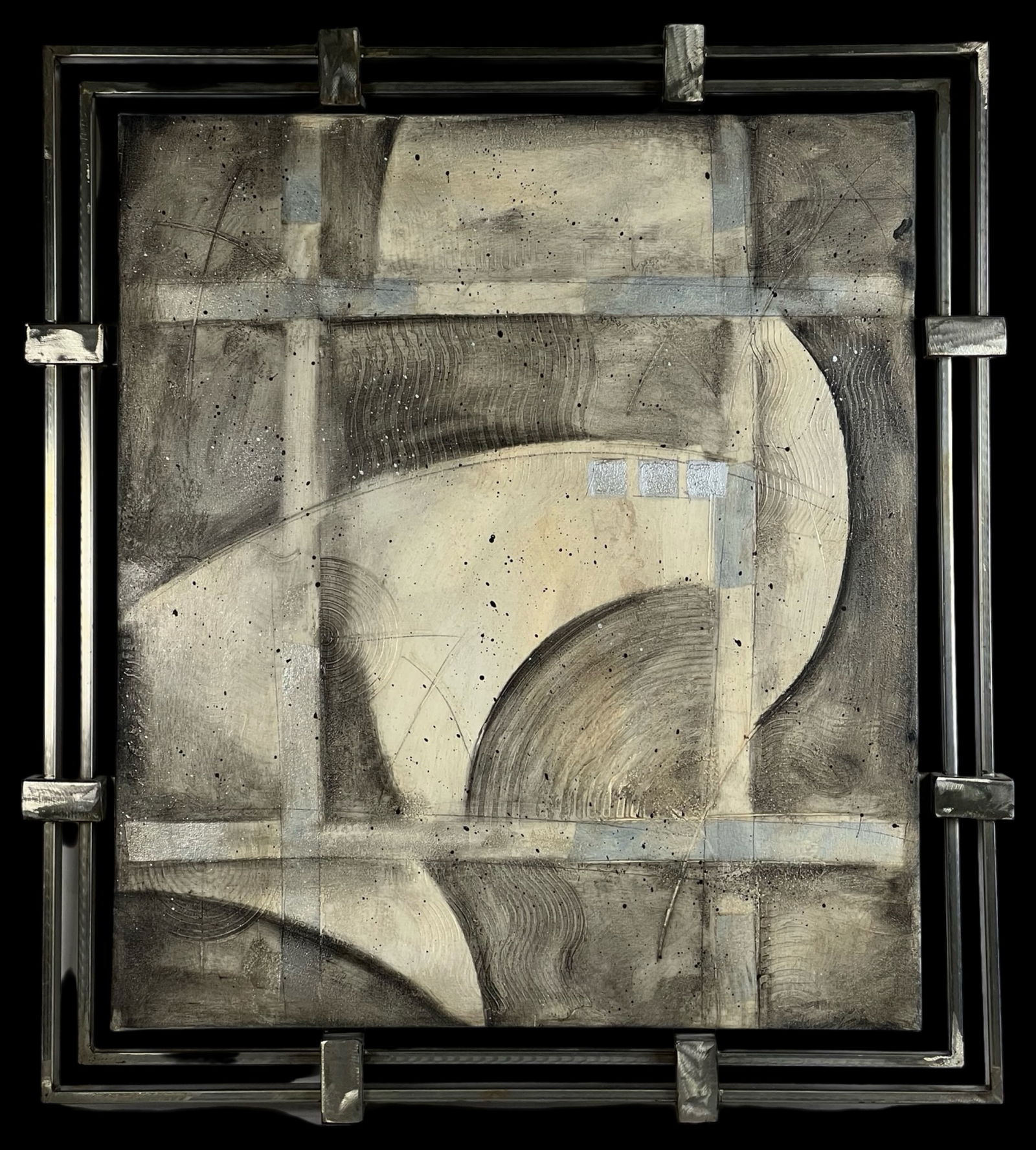 Renwil Large Contemporary Abstract Composition Art (1 of 3)