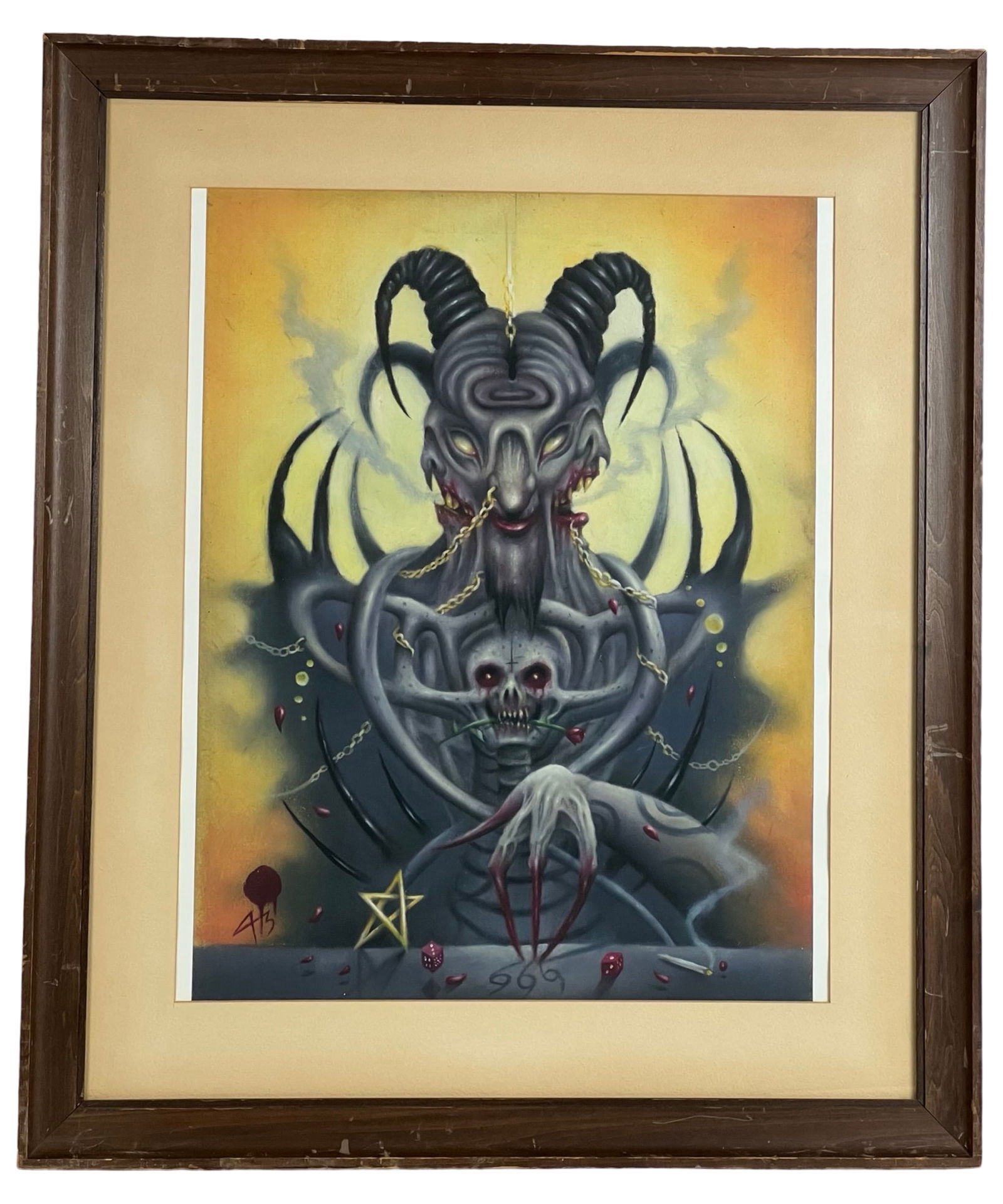 David Anthony Magitis- Outsider Fantasy Art Litho (1 of 4)