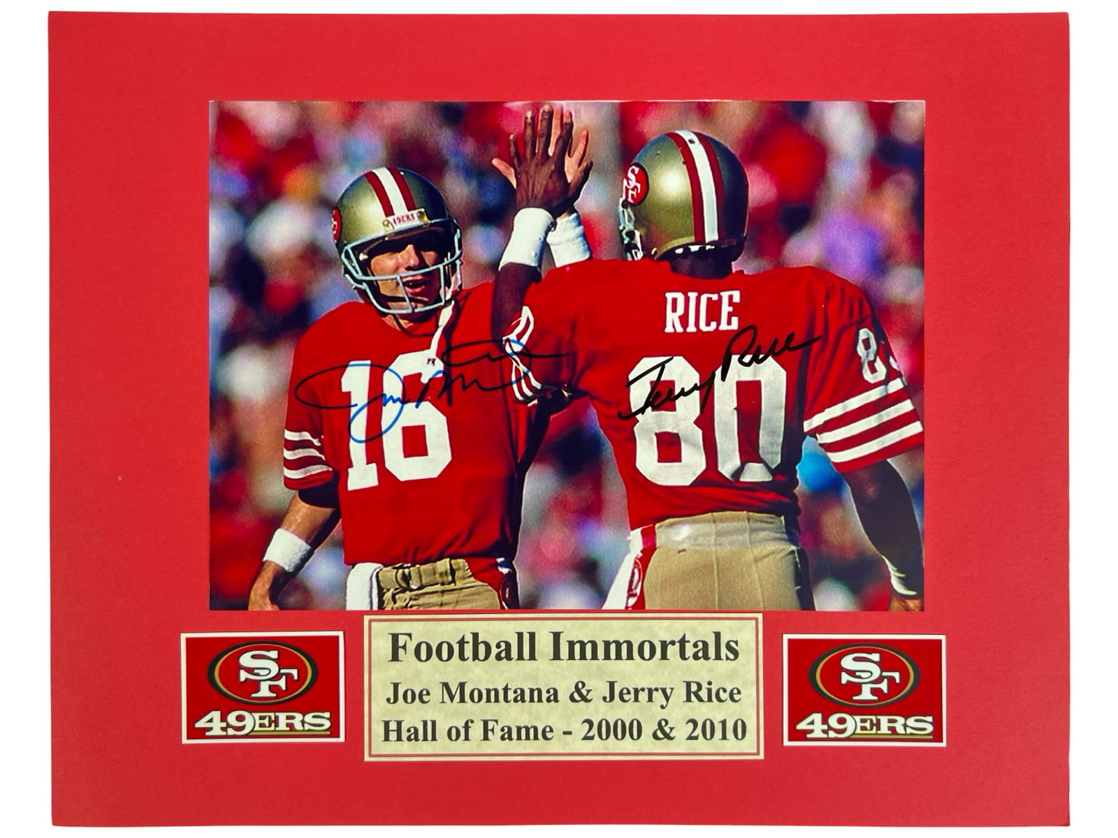 Joe Montana & Jerry Rice Autographed Photograph (1 of 2)