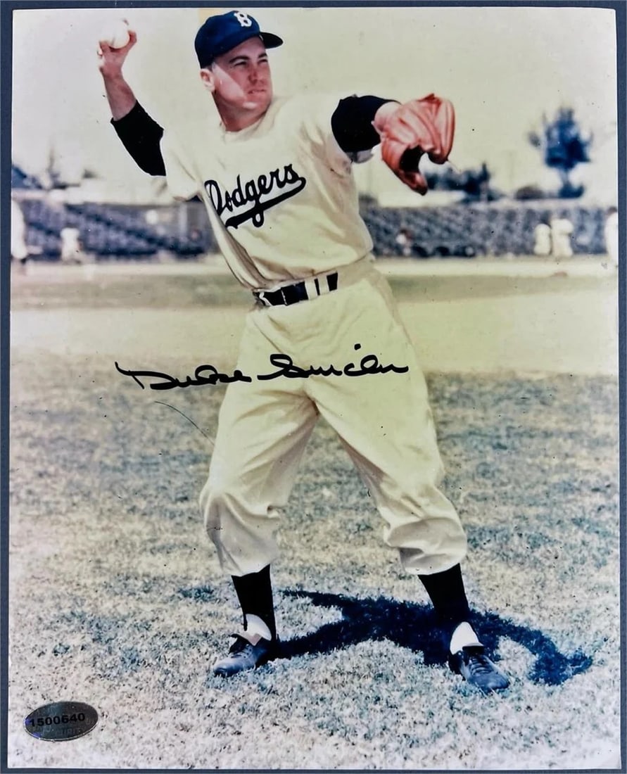 Duke Snider Signed Brooklyn Dodgers Photograph (1 of 3)
