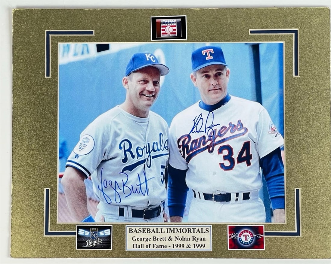 George Brett & Nolan Ryan Autographed Photograph (1 of 1)