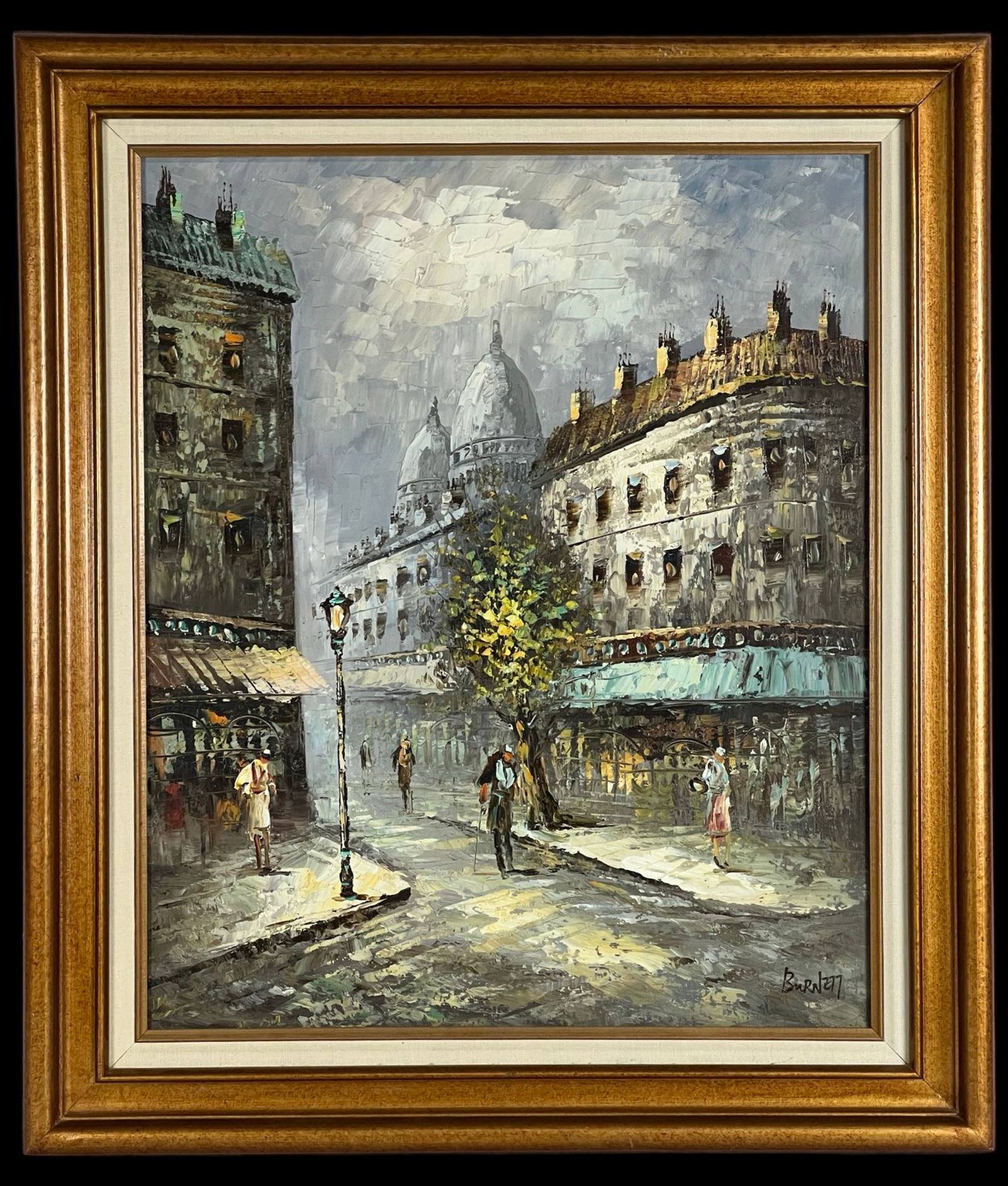 Caroline Burnett Parisian Street Oil Painting (1 of 3)
