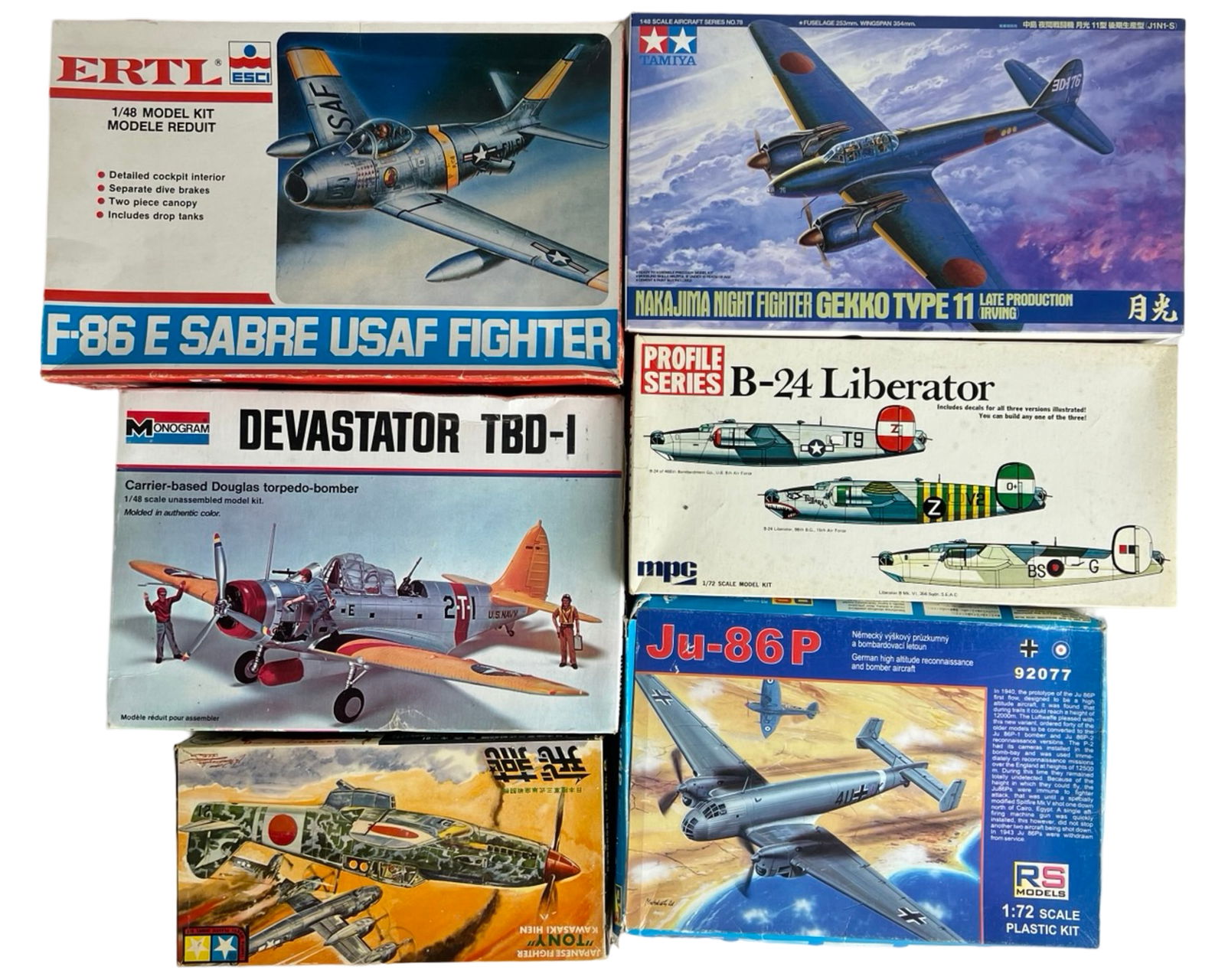 Vintage Military Aircraft Plastic Model Kits (1 of 3)