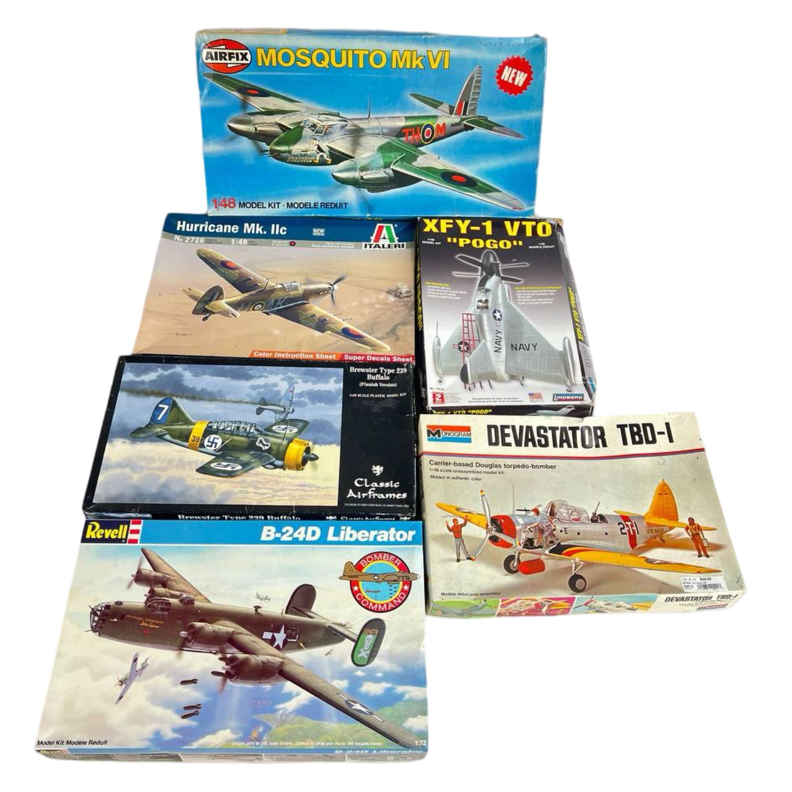 Vintage Military & Aviation Plastic Model Kits (1 of 4)