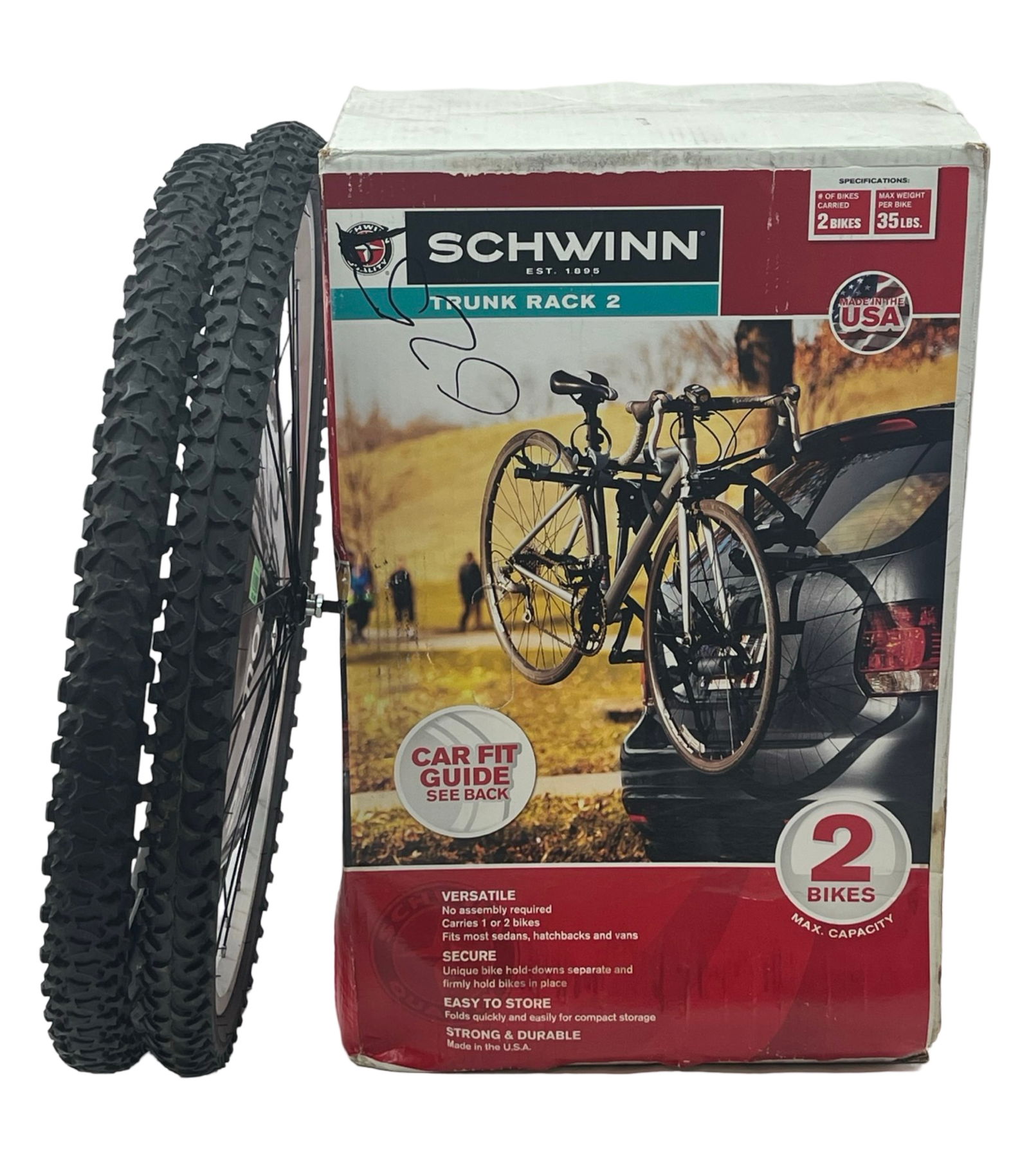 Schwinn Trunk Rack & 26" Mountain Bike Tires - New (1 of 4)