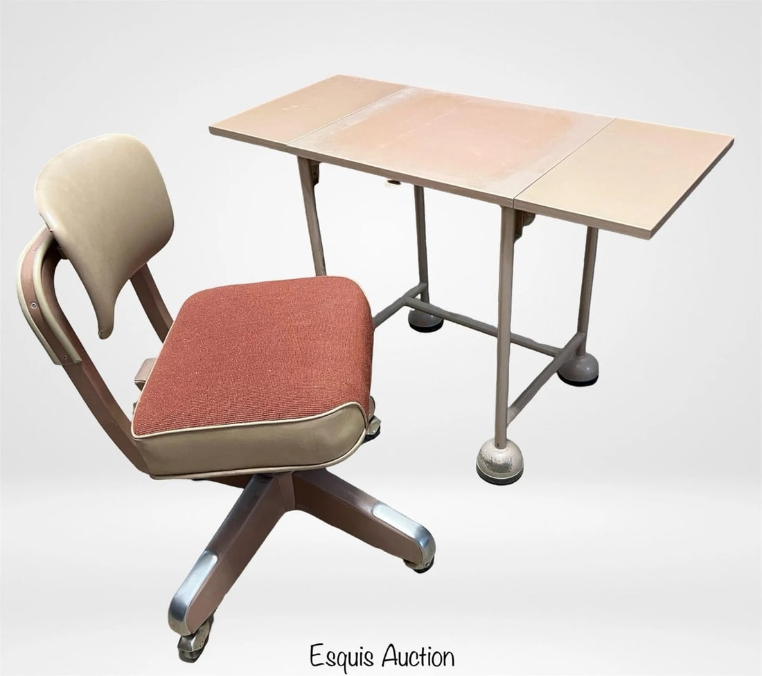 Mid-Century Steelcase Tanker Office Desk & Chair (1 of 9)