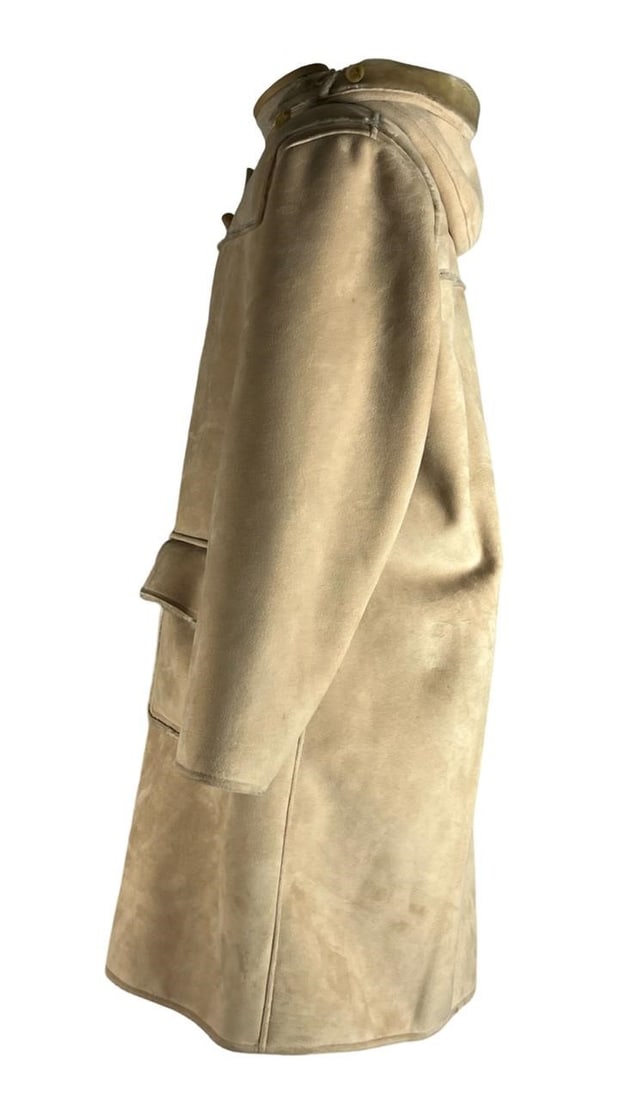 Ladies Drizzle Beige Duffle Coat (1 of 6)