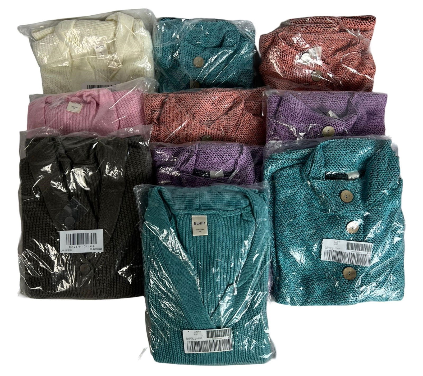 10 Ladies Cardigans - XL, New, Assorted Colors (1 of 4)