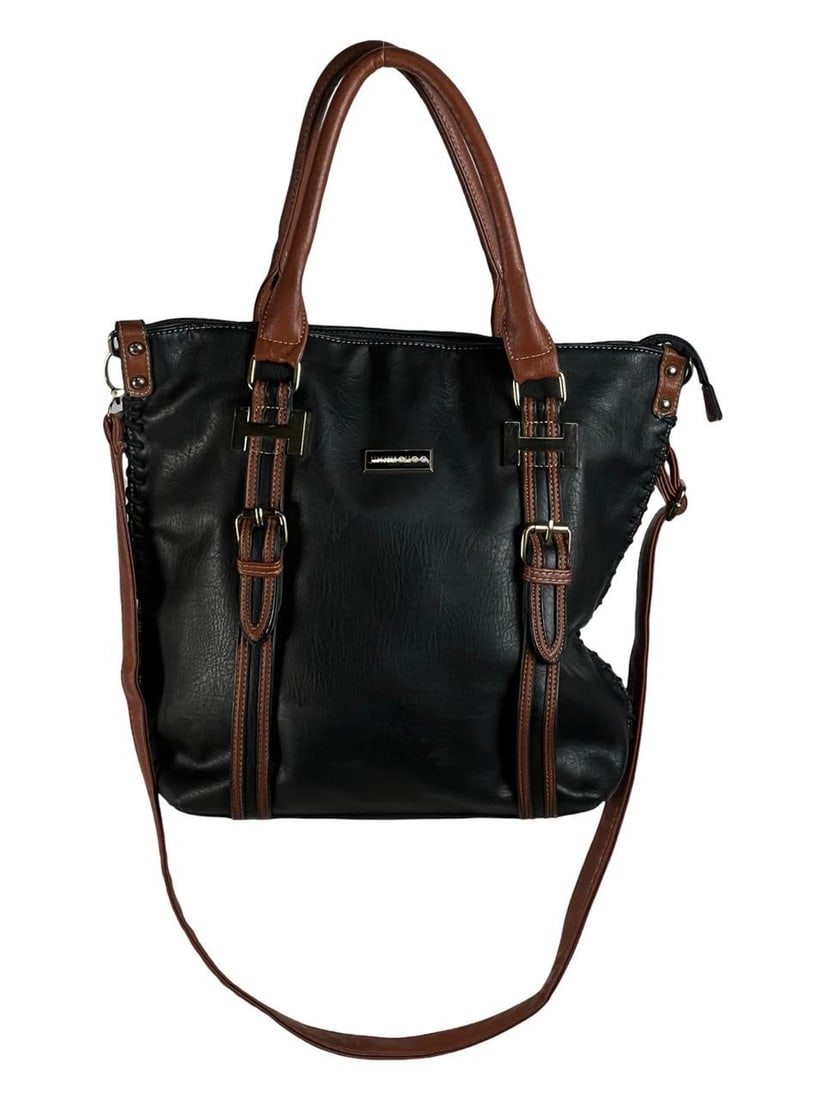 Black & Brown Tote Bag (1 of 6)