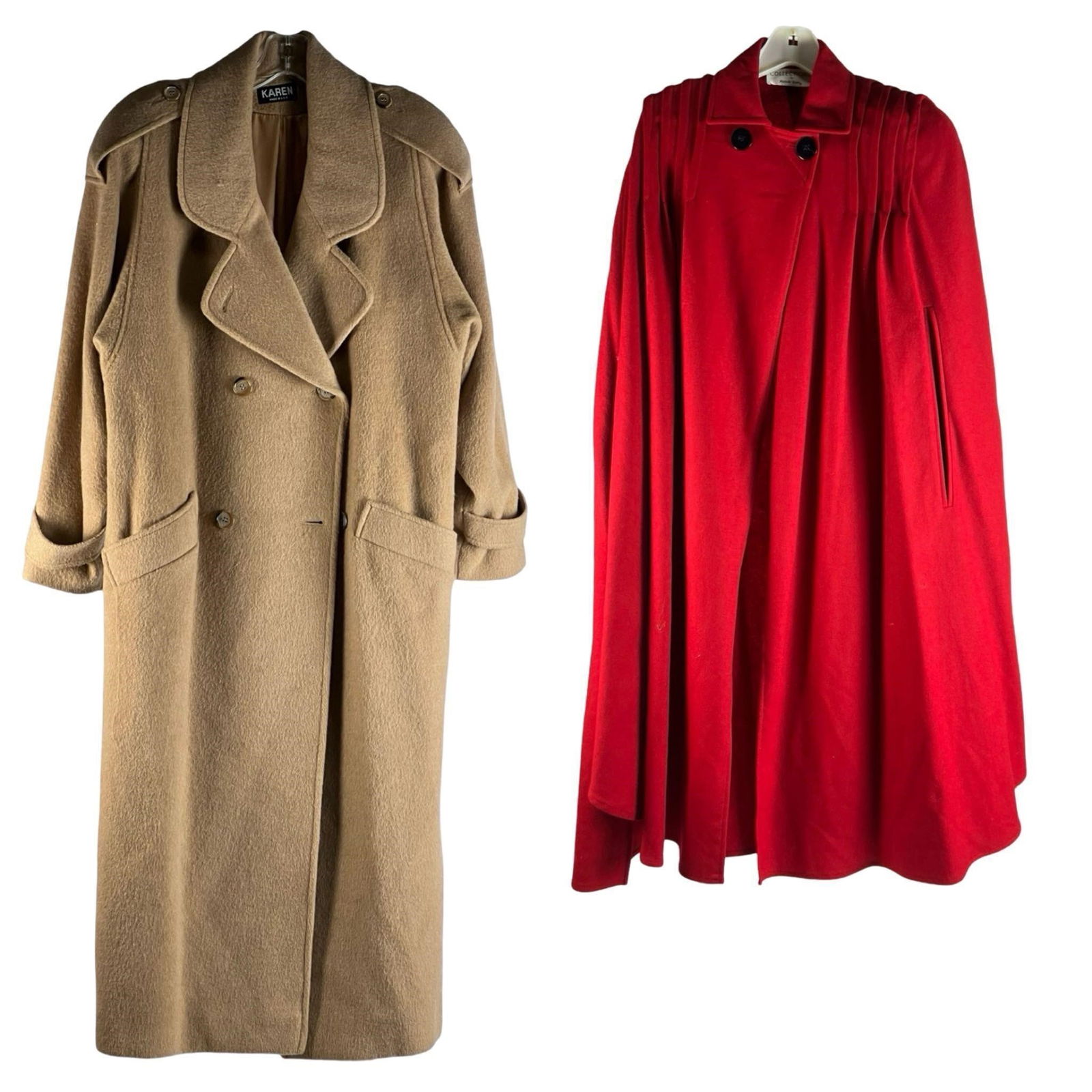 Lot of 2 Ladies Coats: Karen & Michel Stuart (1 of 8)