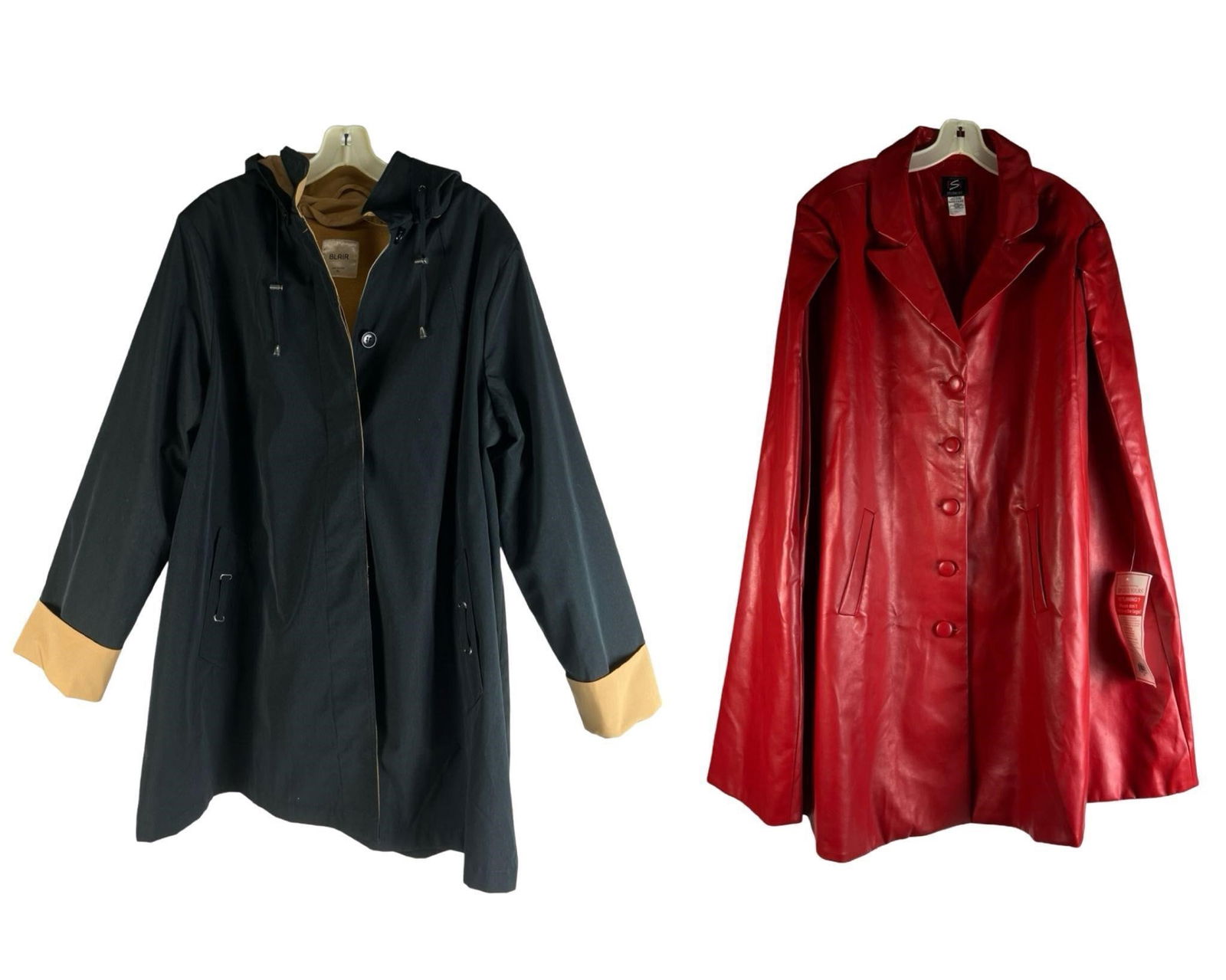 Ladies Red Leather ESY Jacket & Blair Coat (1 of 7)