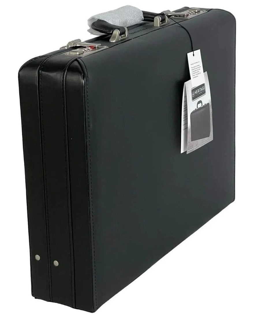 Heritage Travelware Business Attache Briefcase New: Elevate your professional style with this Heritage Travelware Business Attache Briefcase, designed for durability and functionality. New