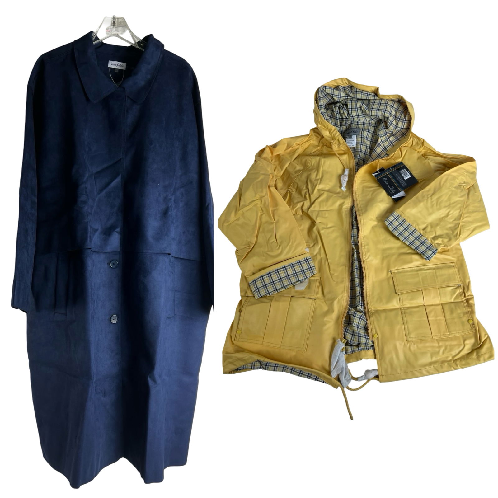 Pair of Ladies Coats Time for Me & Rain Slicks (1 of 7)